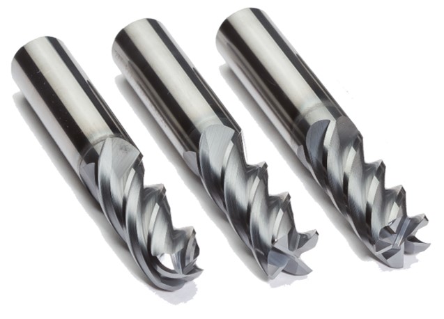 The TuffCut XT family of end mills consists of extensive offerings in both 4-flute and 5-flute options as well as square end, corner radius and ball nose end configurations. (Image courtesy of M.A. Ford)